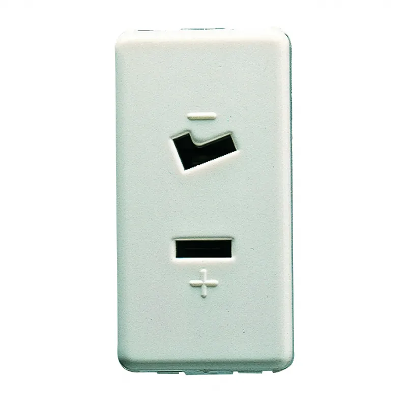 Priza, Selv, 2P, 6A, 24V, Polarizata, 1, Modul, Sistem, Alb, Gewiss, System, GW20234