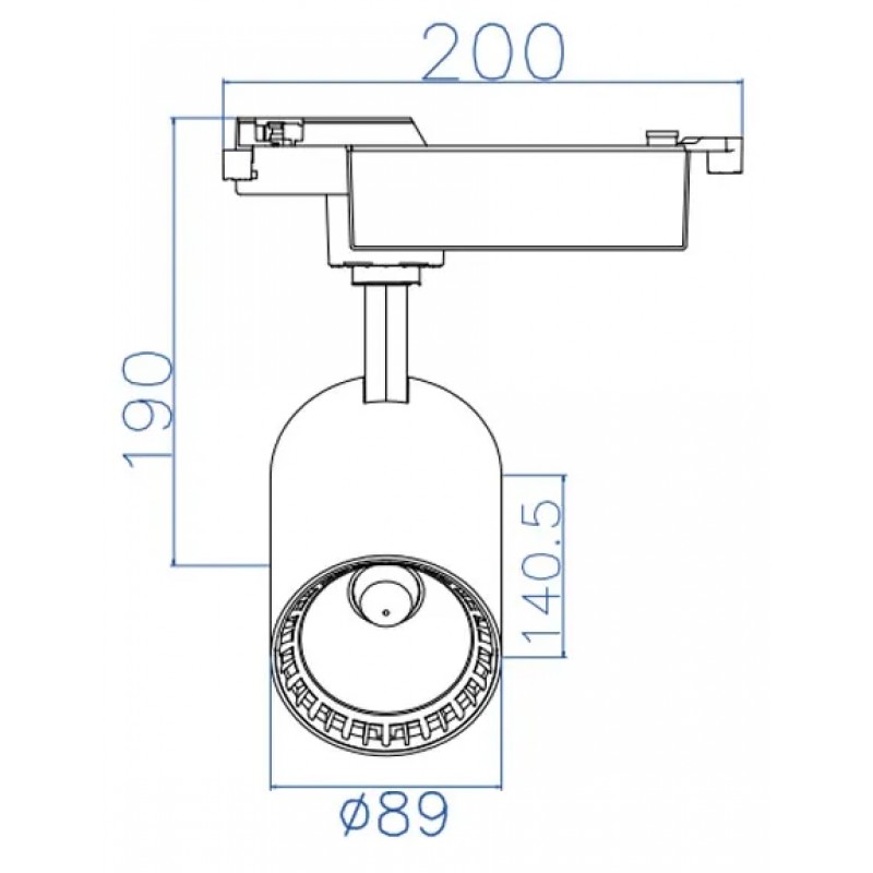 Spot Led Pe Sina, Horoz, Lyon-24, 24W, Alb, 4200K, 100-240V, 018-020-0024