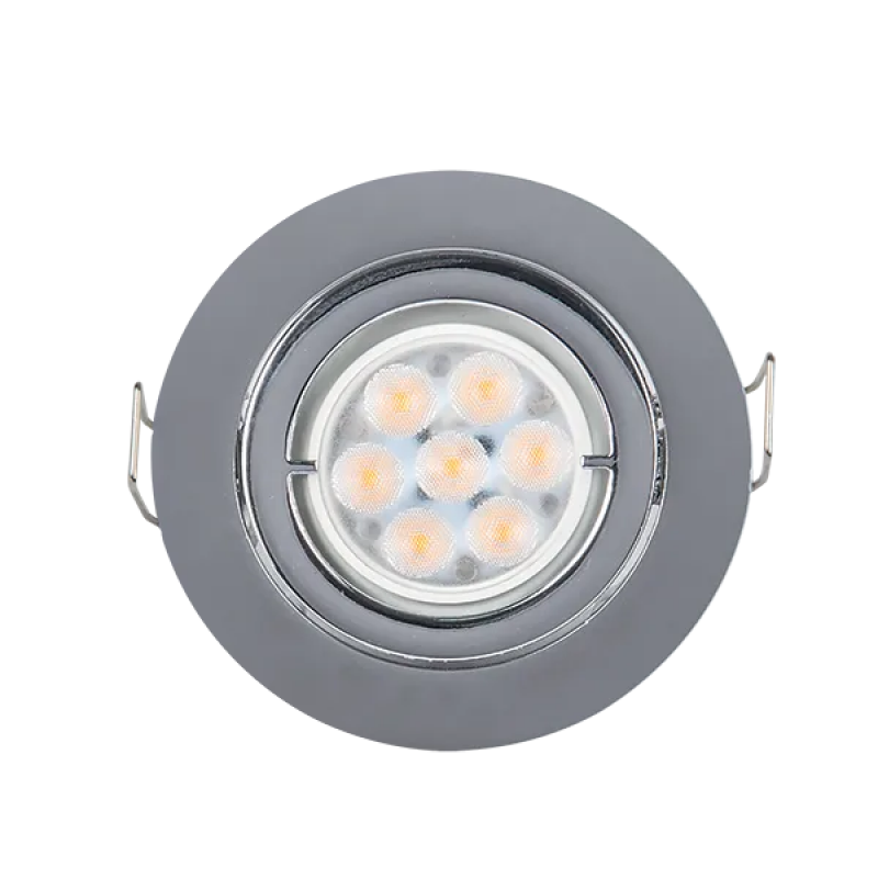 Spot, Elmark, Rotund, Metal, Cu, LED, 6W, 2700-Lumina calda (3000K), Satin, Nichel, 92R106Ww/Sn