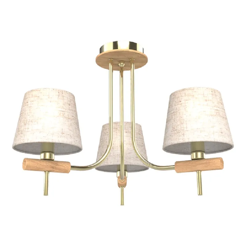 Candelabru, Elmark, Jonas, 3XE14, Bej Auriu, 955JONAS3