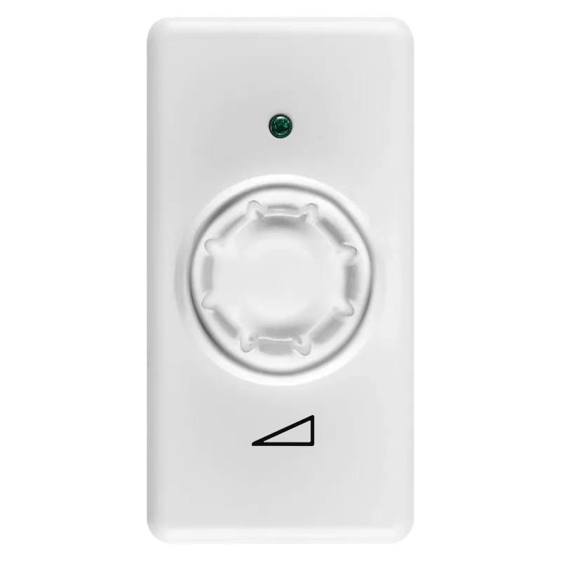 Regulator, Electronic., Rotativ, Pentru, Sarcini, Rezistive/Inductive, Rotativ, Cu, Comutator, Bidirectional, 1, Modul, Sistem, Alb, Gewiss, System, GW20811